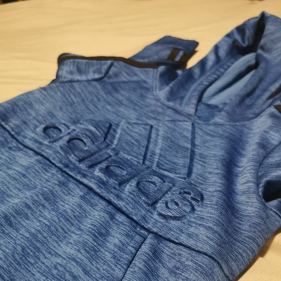 Boys Adidas Blue Pullover Hoodie Size 3T - Picture 3 of 4